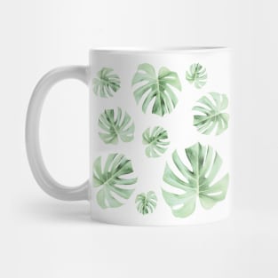 Tropical Green Leaves Mug